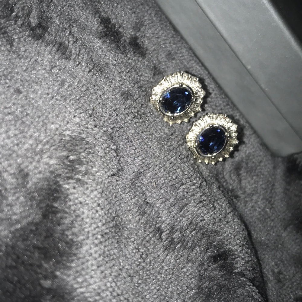 blue earrings